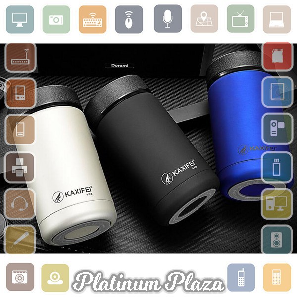 MIMIMO Botol Minum Thermos Mini Stainless Steel 400ML - Silver`8J6OY6-