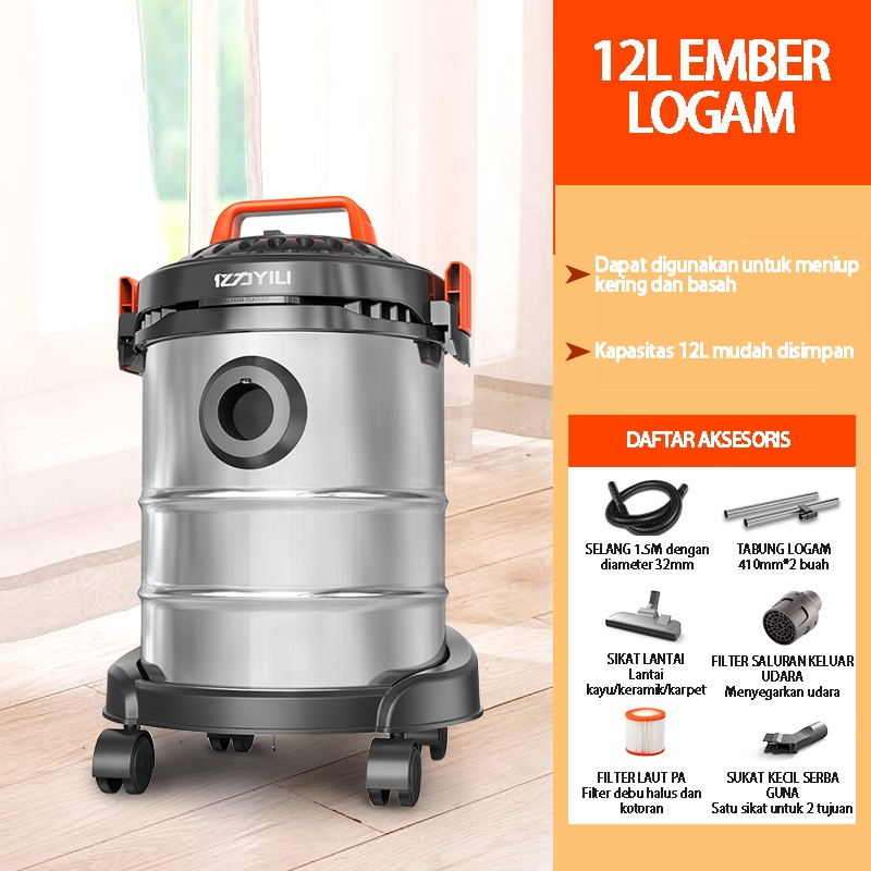 Penyedot Debu 3in1 Multifungsi Vacuum Cleaner 15 liter Sedot Basah Kering Vacum Blower Wet Dry Penyedot Debu