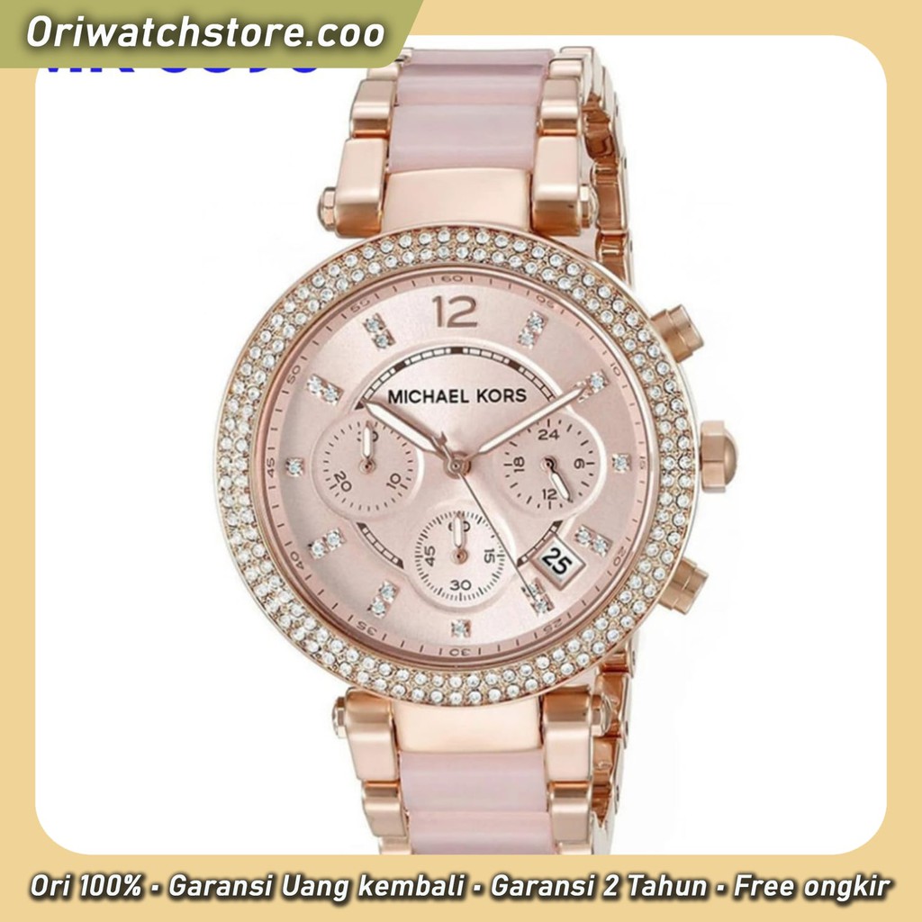TERLARIS MICHAEL KORS ORIGINAL GARANSI JAM TANGAN WANITA ORIGINAL MK 5896