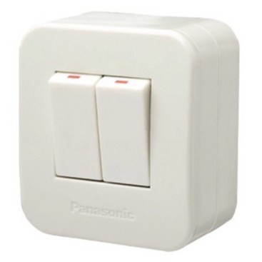 Saklar Double OB Panasonic / Saklar Ganda Luar Panasonic