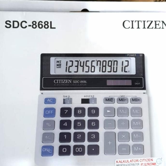 

Kalkulator Citizen Sdc - 868 L 12 Digit