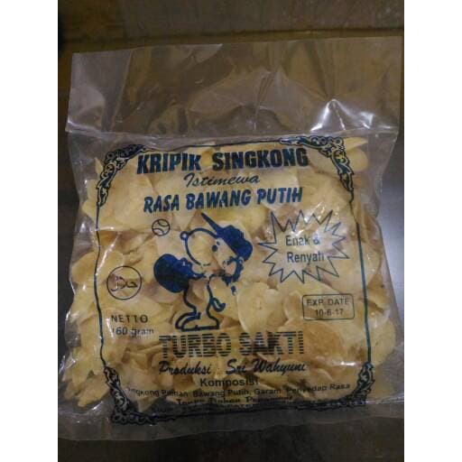 

kripik singkong turbo saktimadura rasa bawang putihenak dan renyah ~ kp1510