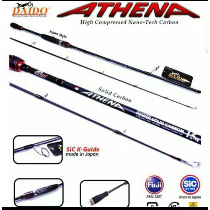 Joran daido athena & ARESS 180cm power  carbon solid