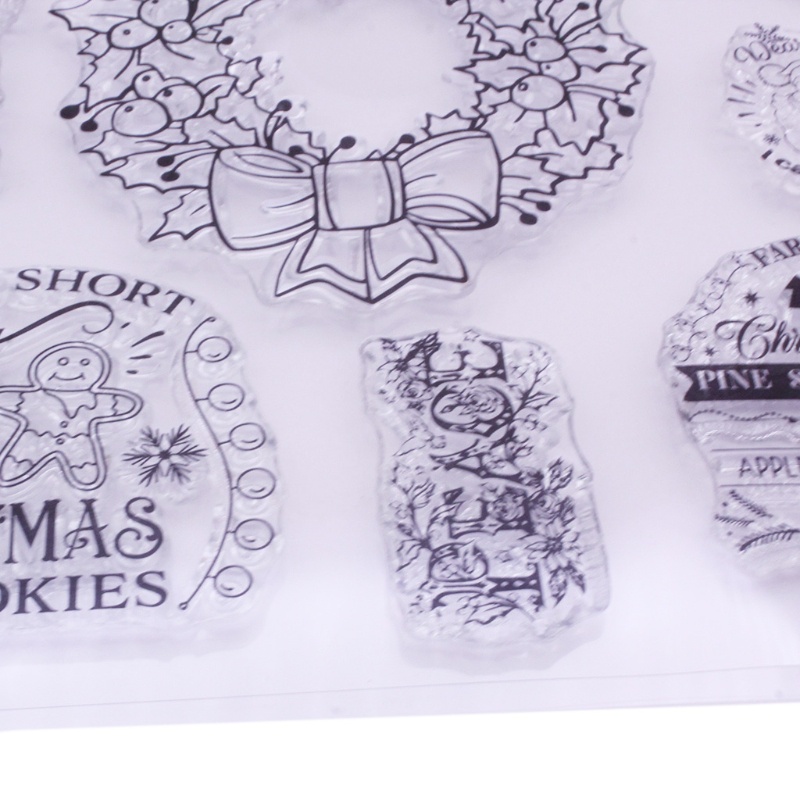 Zzz Stempel Silikon Transparan Motif Santa Claus Natal Untuk Dekorasi Scrapbook / Jurnal DIY