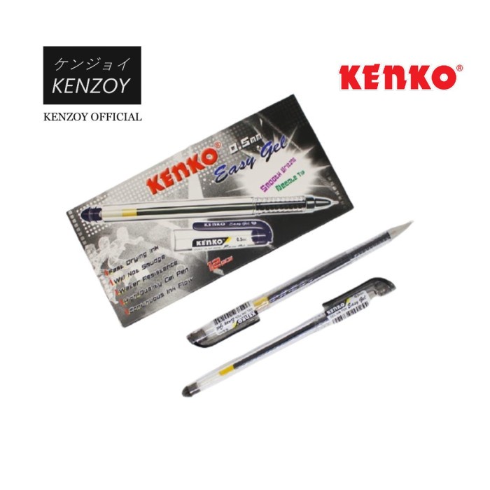 

Kusus Hari Ini Pen Gel Kenko Easy Gel 1 Lusin / Pulpen Gel Kenko / Pena Kenko Diskon