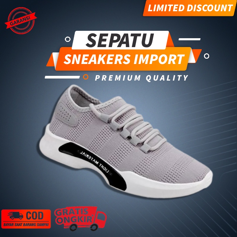 Sepatu Slip On Tali Casual Sneakers Sneaker Pria Cowok Import Premium Santai - Shoes Slop Running Terbaru Spatu Snekers Sneker Pria Cowok Kasual Sporty Impor Asli Ori Original Sport Murah Stlye Korea