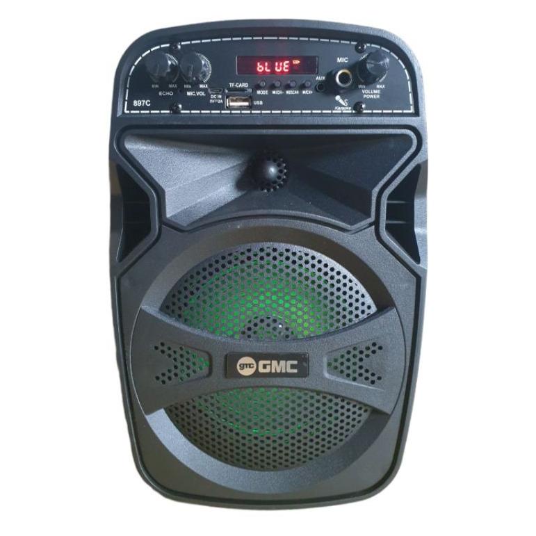 [KODE BARANG 4144] Speaker Portable GMC 897C 6.5 inch Bluetooth Karaoke Bonus Mic Kabel