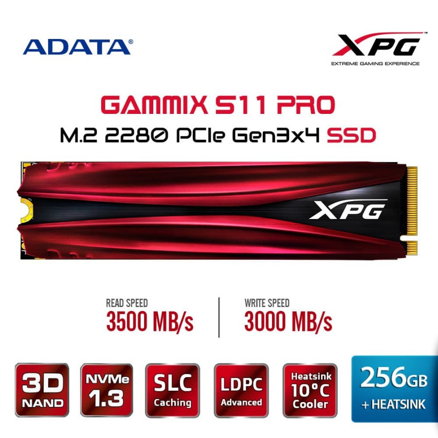 SSD ADATA XPG GAMMIX S11 PRO 256GB M.2 NVMe