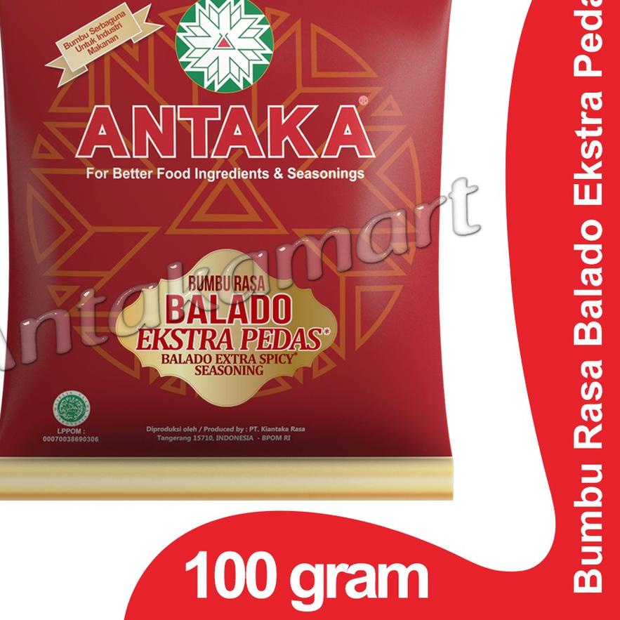 

RT4♙ BUMBU TABUR / BUMBU SERBAGUNA ANTAKA PREMIUM 100g : Rasa BALADO EXTRA PEDAS Ready Banyak