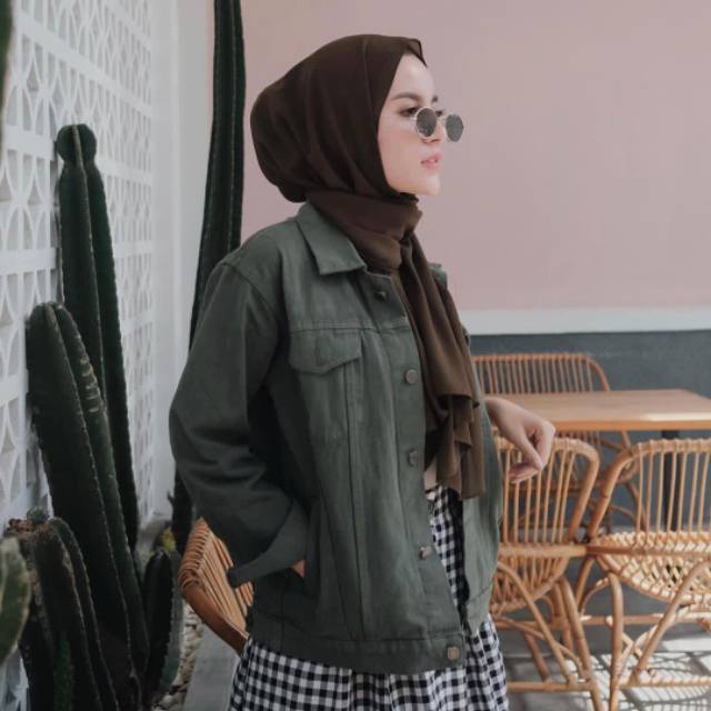 Classic Pop Denim Jeans - Jaket wanita