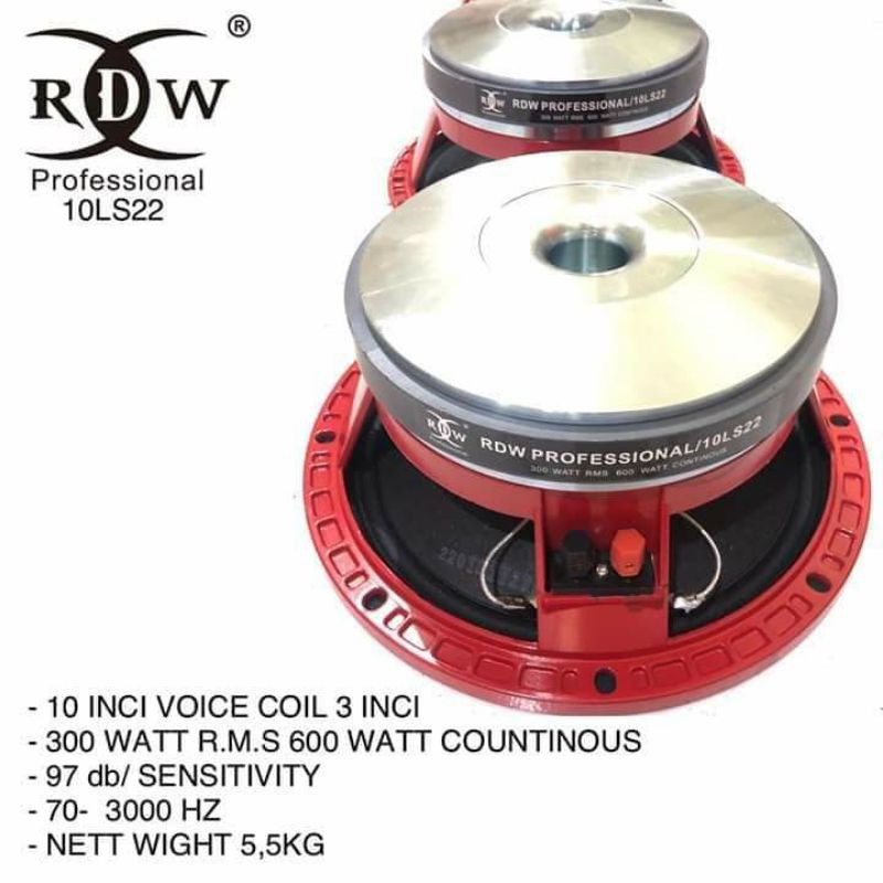 Speaker RDW 10LS22