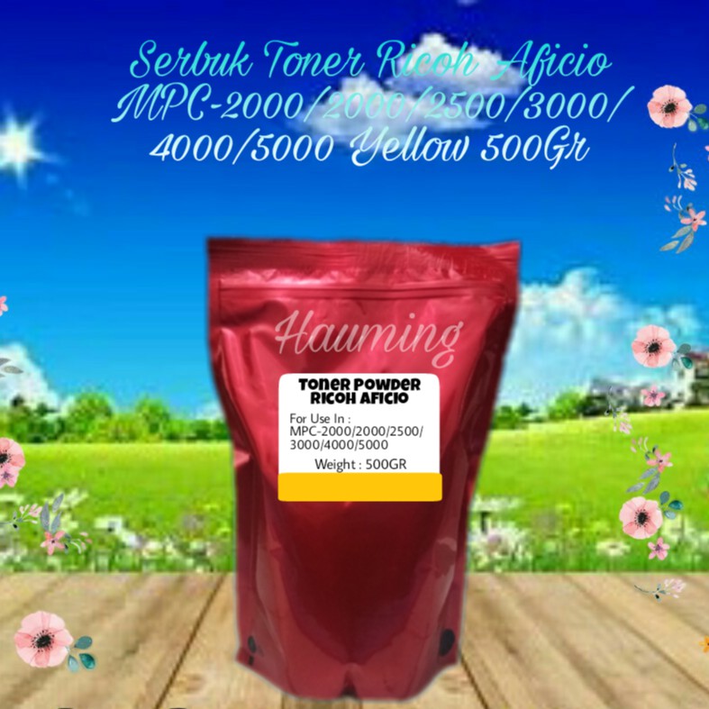 Serbuk Toner Ricoh Aficio MP C2000 C2500 C3000 C4000 C5000 MPC2000 MPC2500 MPC3000 Yellow 500gr