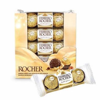 TERBARU FERRERO ROCHER T3 ISI 3 COKLAT FERRERO 37GR ISI 16PCS MAKANAN & MINUMAN