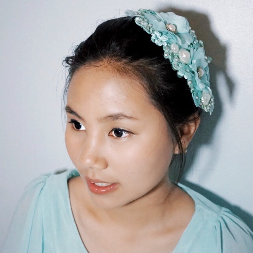 [BISA COD] HAIRPIECE WANITA HEADPIECE PENGANTIN AKSESORIS RAMBUT TOSCA HPM002