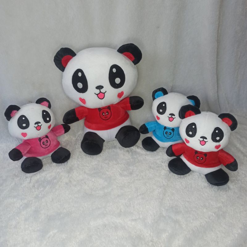 boneka PANDA BAJU XL beranak 3