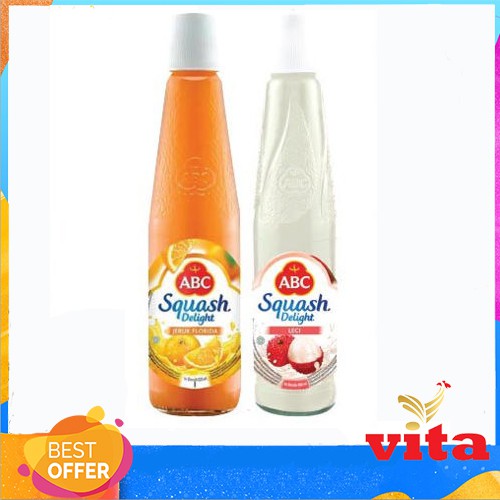 

ABC Squash Delight Florida Orange/Lychee Botol 525ml