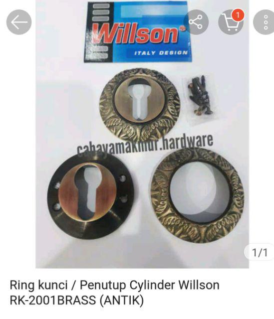 Ring Kunci / Penutup Cylinder Willson Rk-2001brass (antik)