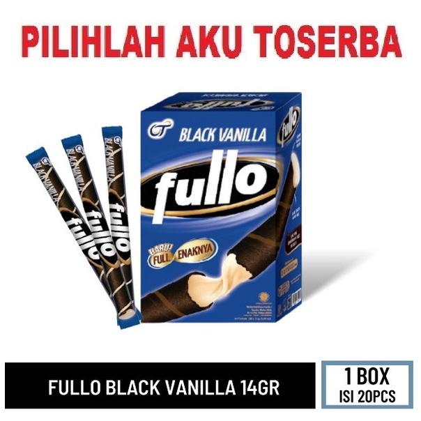 FULLO STICK BLACK VANILLA REGULAR PACK - ( HARGA 1 BOX ISI 20 pcs )