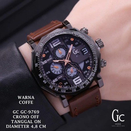jam tangan pria GC E9769 GC KULIT