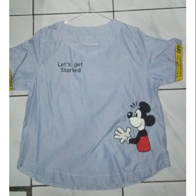 New Baju ITC mangga dua lengan bolong fot to XL besar