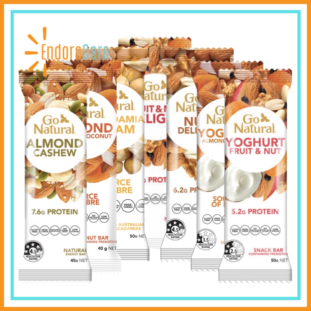 

GFD GO NATURAL Hh Fiber Snack Protein Bar Sereal Sehat Tinggi Serat