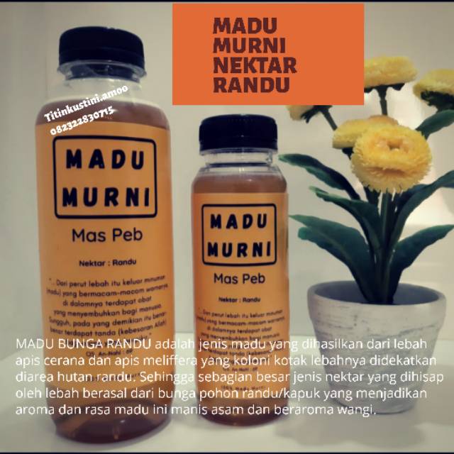 

Madu murni nektar randu