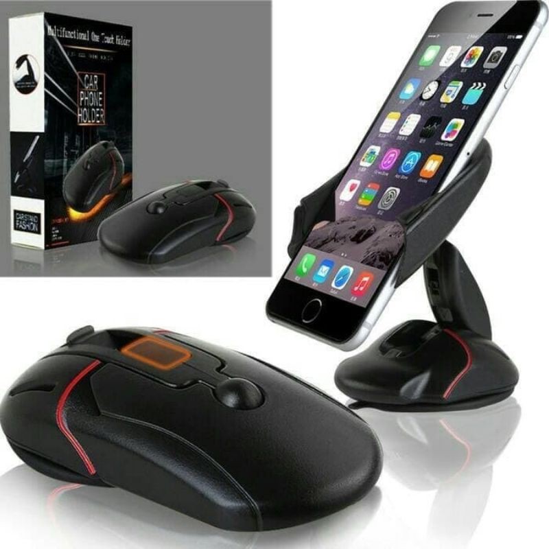 Car Holder Mobil Smartphone Model Mouse Dudukan HP Di Mobil 360 Derajat