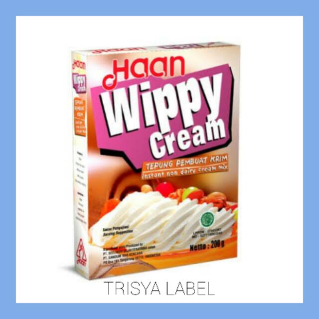 

200gr Bubuk Wippy Cream Haan / Whipped Cream | Bahan Kue | TRISYALABEL