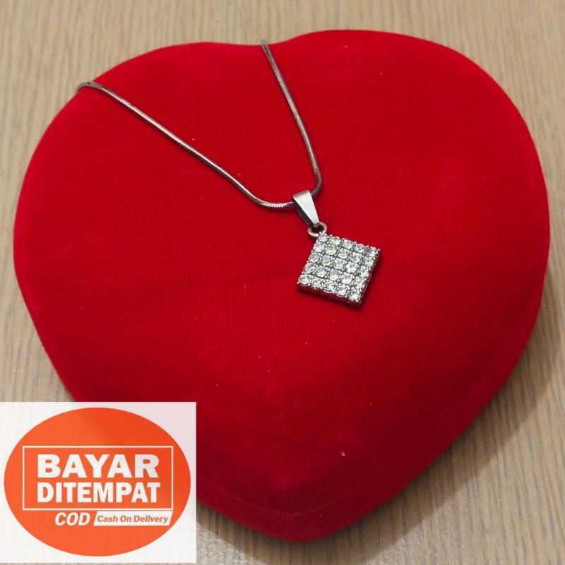 Kalung anti karat/kalung titanium liontin terbaru korea