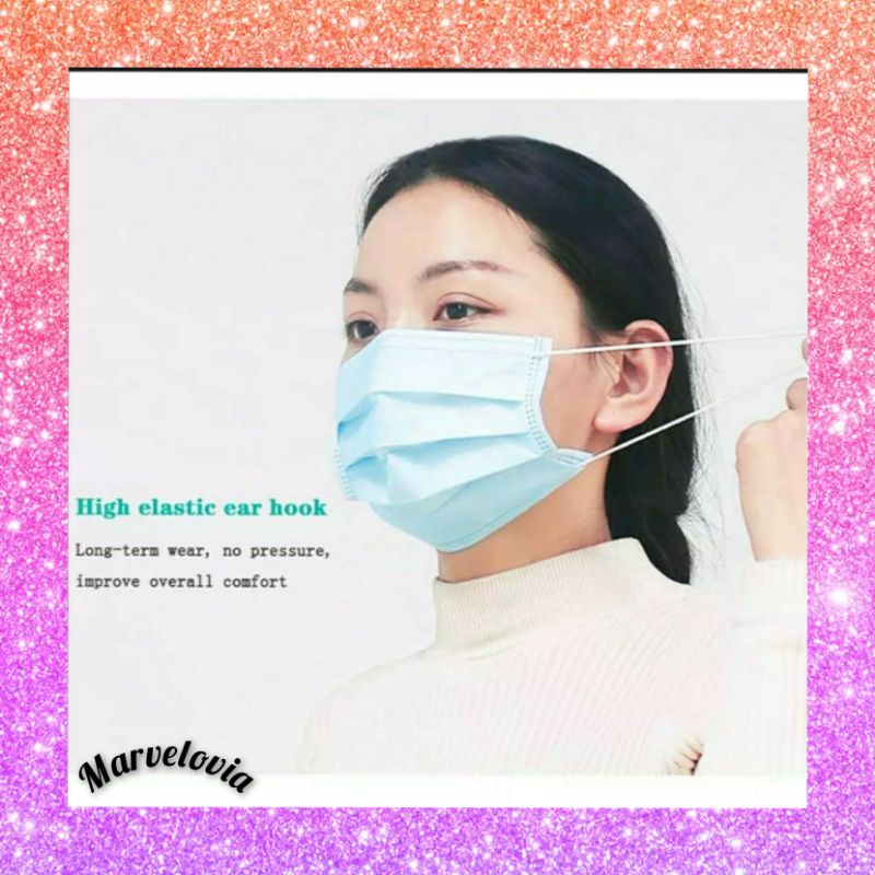 (ISI 50 PCS) MASKER KESEHATAN MEDIS 3 PLY 3 LAYER