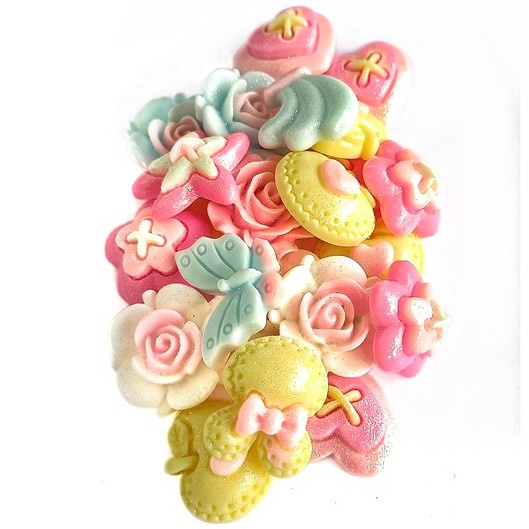 RESIN CLAY TEMPEL MIX MOTIF DAN WARNA MANIK PAREL CINCIN | BAHAN CRAFT CLAY GELANG BROS KALUNG STRAP MASK MASKER PAREL MANIK CRAFT KERAJINAN LUMAJANG FASHION-MIX DOFF 20 BIJI