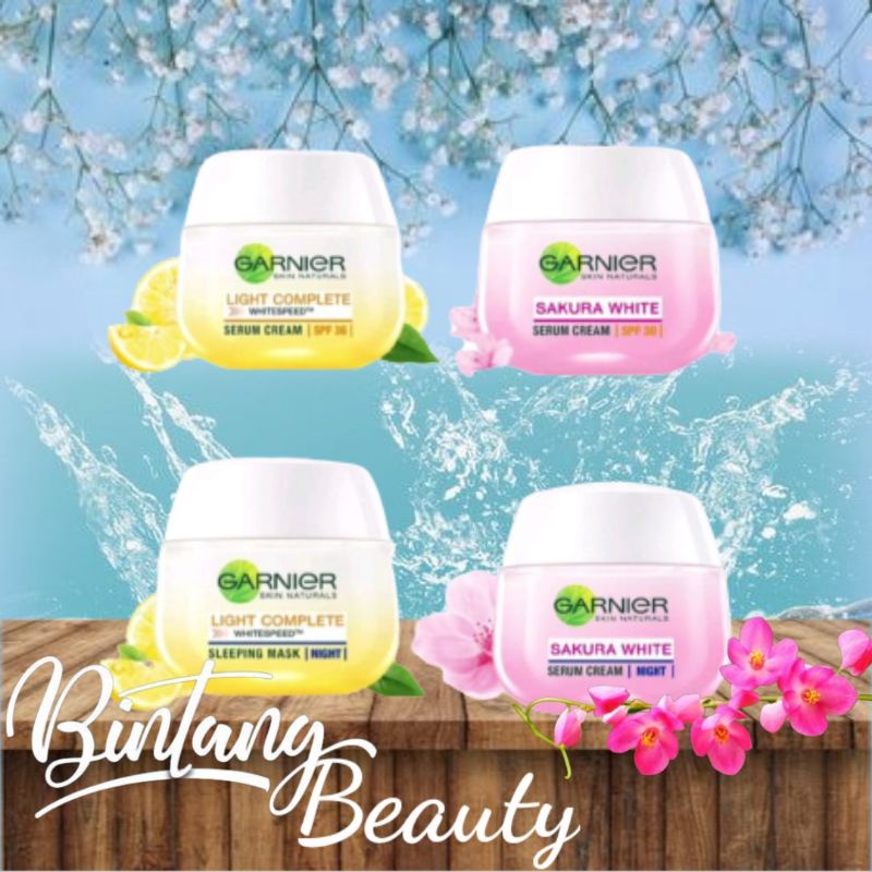 GARNIER light complete white speed yuzu day cream serum skin care SPF36/PA+++50ML