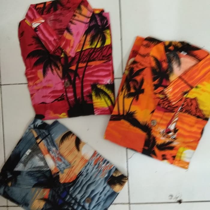 kemeja hawai oleh oleh bali pria dewasa sz L, xl, xxl