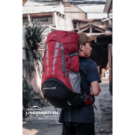 Tas Gunung Kilimanjaro Linggarjati 60L Free Raincover - Carrier Kilimanjaro Linggarjati 60 L - Keril Kilimanjaro