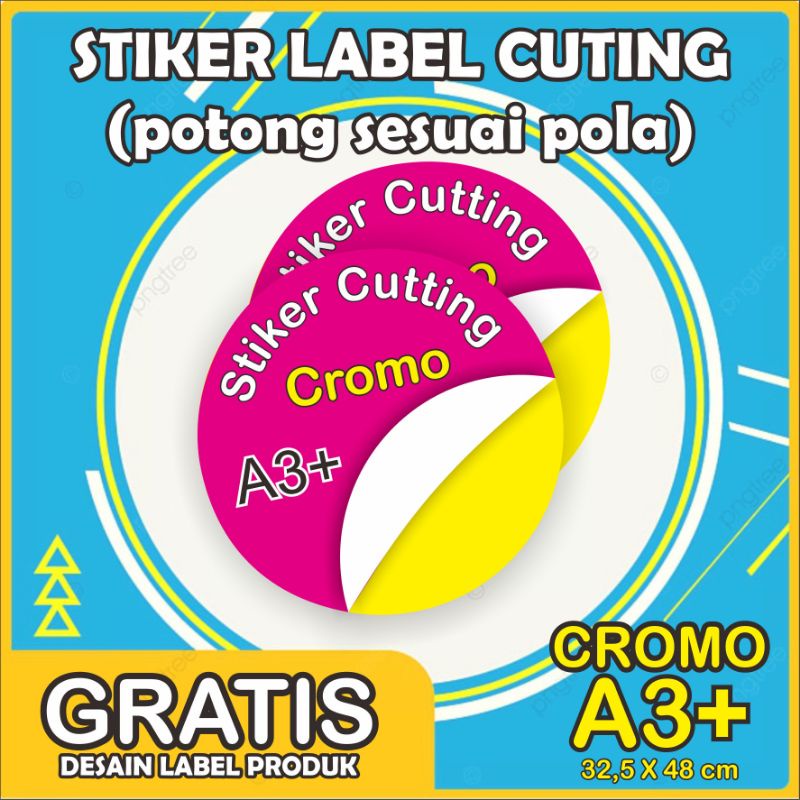 Jual Stiker Cutting Cromo A3 Cutting Ukuran 4cm Shopee Indonesia 5202