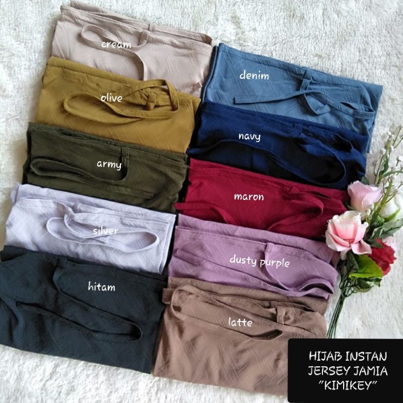 ((ORIGINAL KIMIKEY)) Hijab Instan jersey JAMIA-1