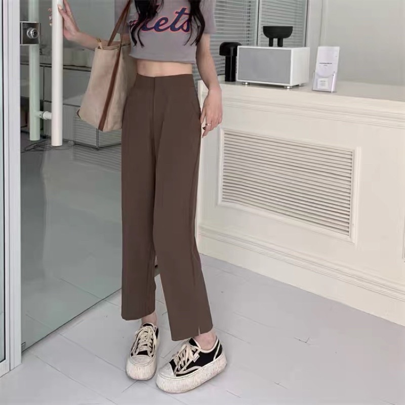 CELANA HW PANTS IMPORT BOYFRIEND HIGHWAIST WANITA MX889