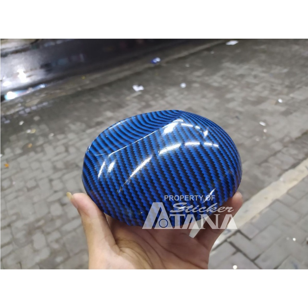 Skotlet Carbon Biru 5D Maxdecal Scotlet Karbon Fiber Stiker Kevlar Sticker Decal Sepeda Motor Mobil