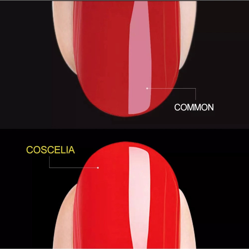 COSCELIA Base Coat, Top Coat Nail Gel UV LED / Kutek/ Cat Kuku