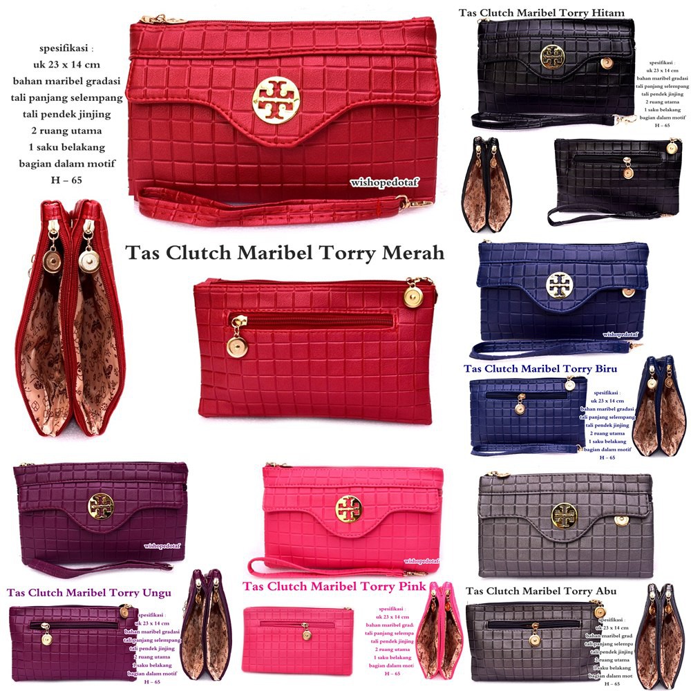 tas clutch selempang maribel tory