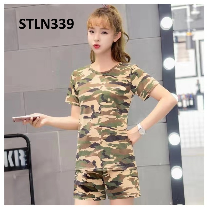 Setelan Selutut Army Green