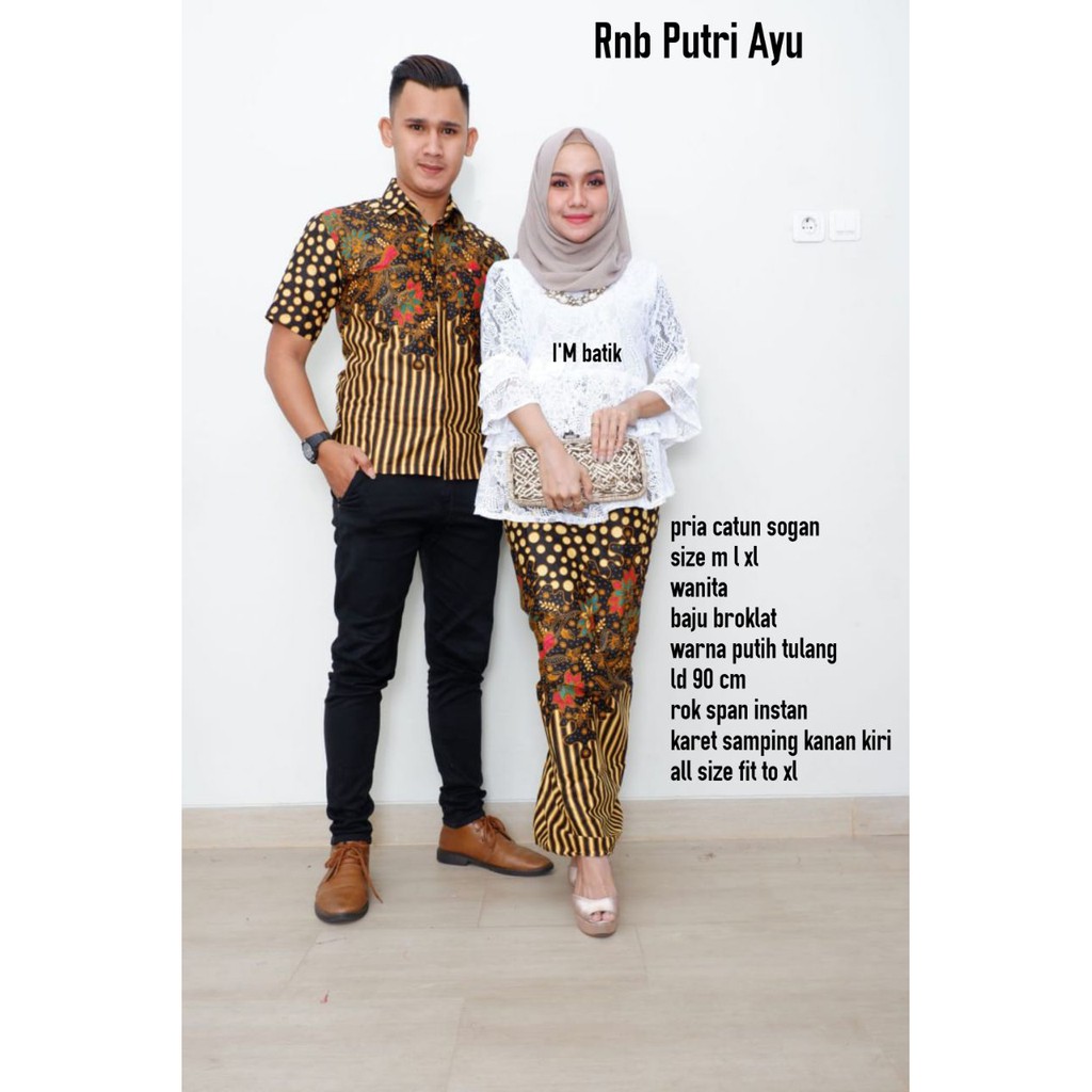 GROSIR BATIK COUPLE RNB PUTRI AYU