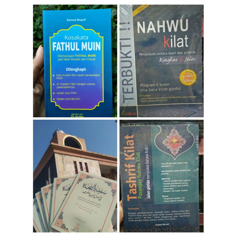 Paket Hemat (Kosakata Fathul Muin,Safinah I'rob,Tasrif Kilat, Nahwu Kilat)