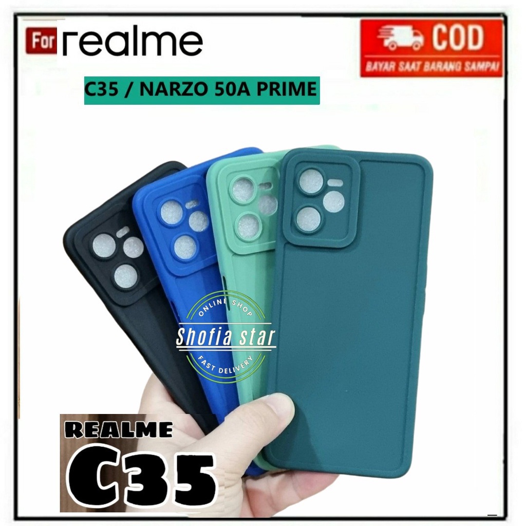 CASE REALME 10 4G C33 C35 NARZO 50A PRIME SOFTCASE SLIM WARNA MATTE PREMIUM CASING