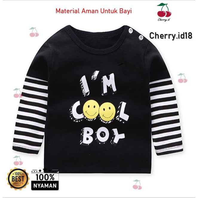 Cherry COD Kaos Distro Anak Lengan Panjang / Kaos Anak Lengan Panjang AL001