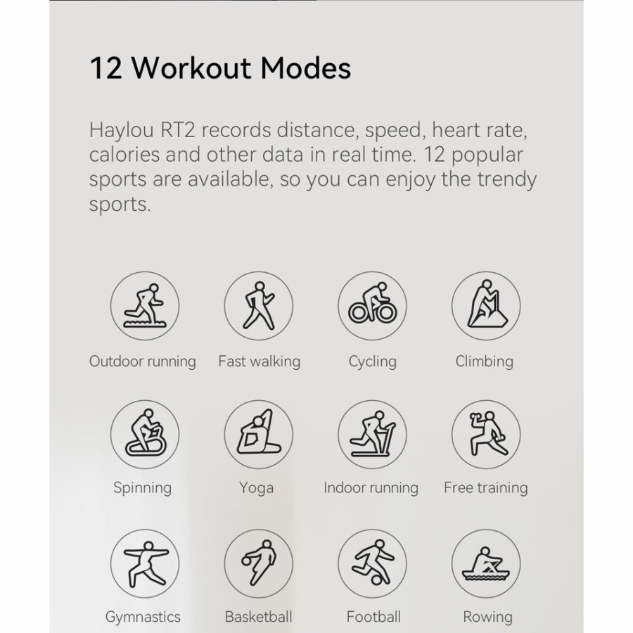 Haylou RT2 LS10 Smartwatch IP68 Sport SpO2 Smart Watch HD Display