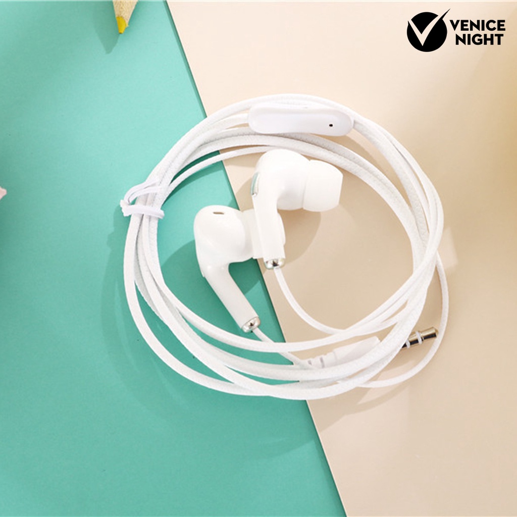 (VNEP) (Berkabel) U38 Earphone In ear Kabel 3.5mm Warna Macaron Dengan Mic Untuk Olahraga