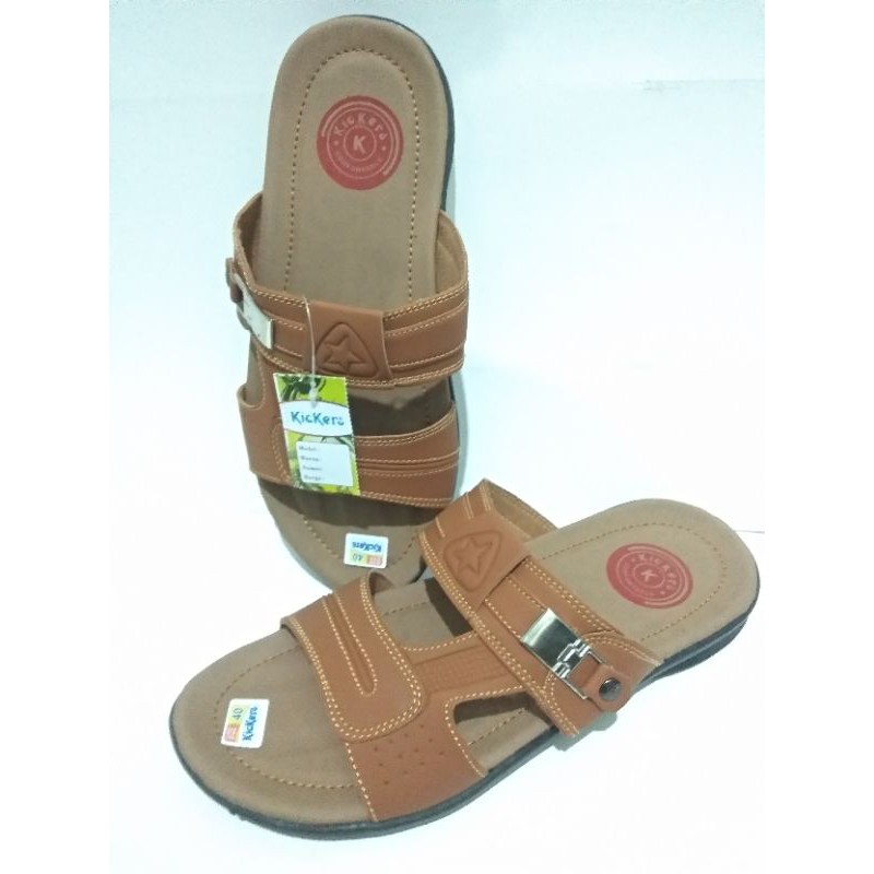 SANDAL SLOP GESPER PRIA KICKERS KULIT SINTETIS BEST SELLER