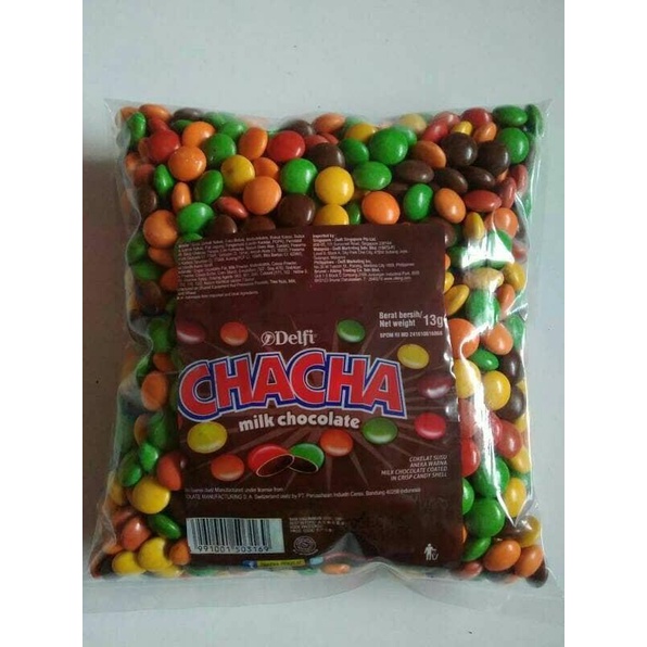 

Coklat delfi chacha milk kiloan 1 kg