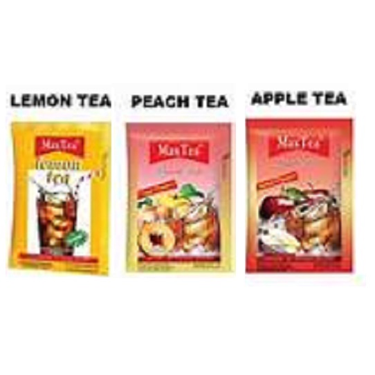 Max Tea Lemon, Peach, Apple Tea Renceng isi 10 sachet